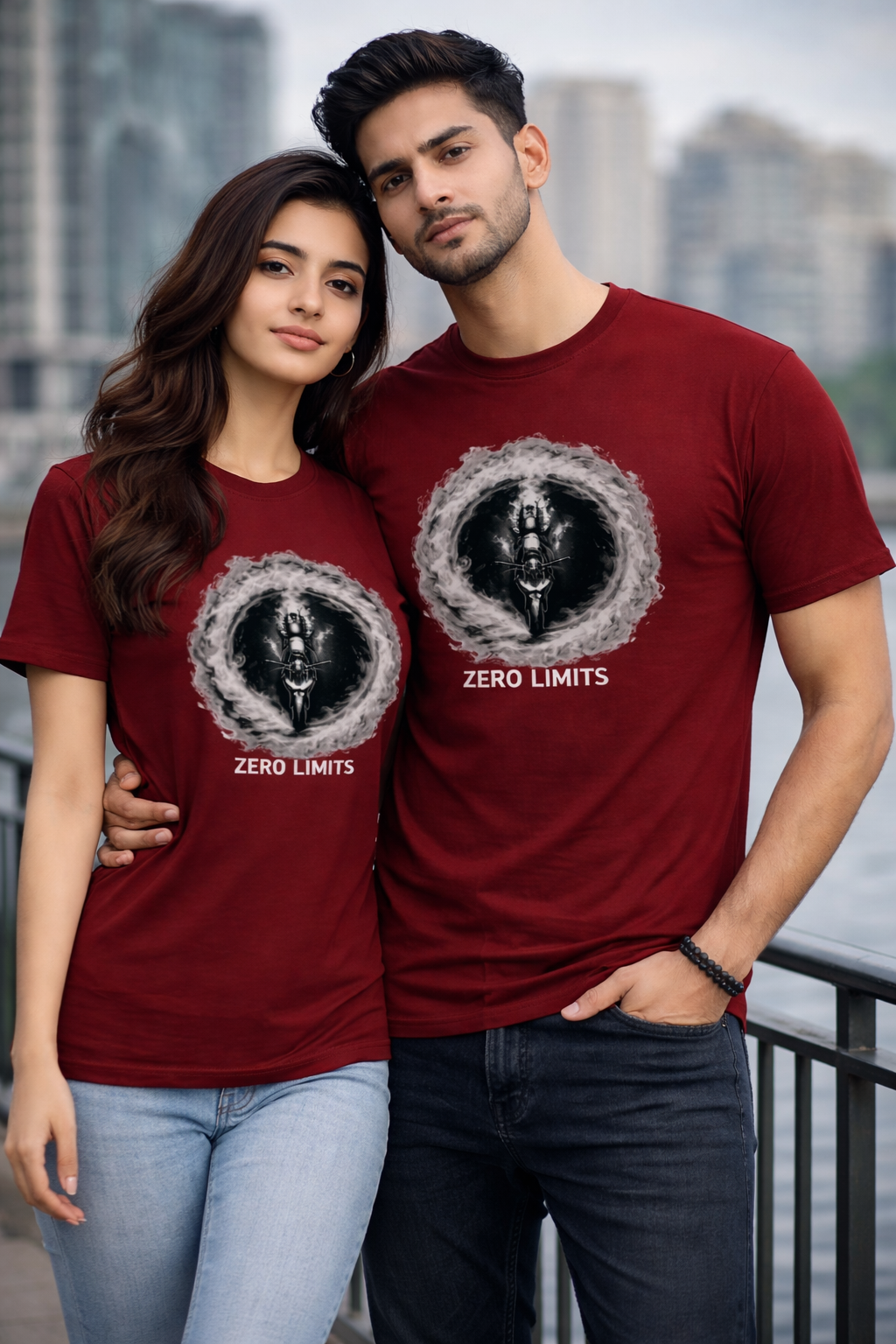 a Zero Limits Graphic Printed T-Shirt – Brick Red